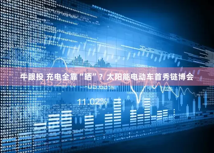 牛跟投 充电全靠“晒”？太阳能电动车首秀链博会